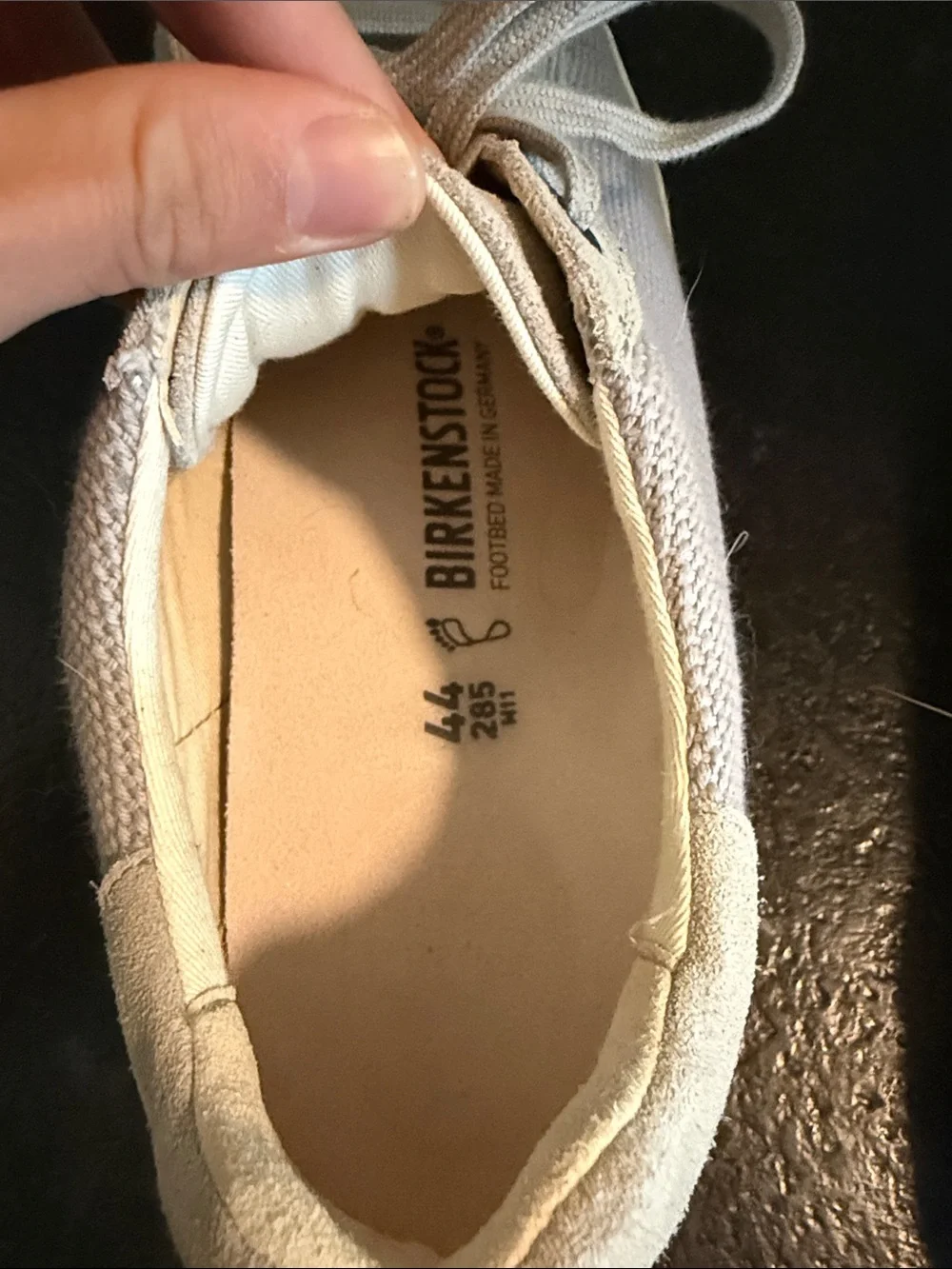 Birkenstock Light Gray Suede & Knit Sneakers